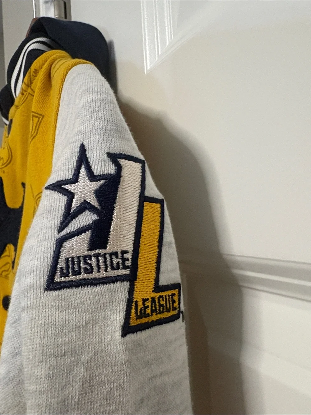 DC Kids' Yellow & Gray Batman Varsity Jacket